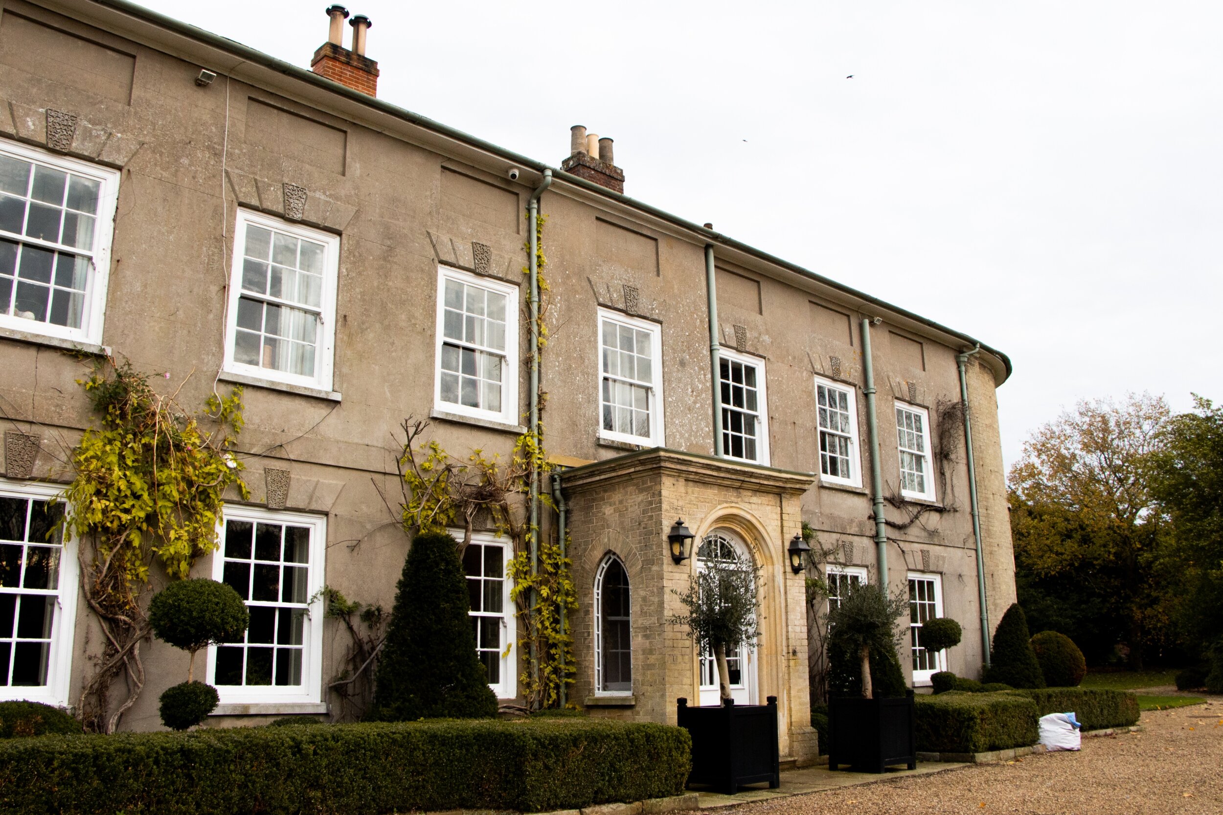 Front exterior of a Georgian Manor House