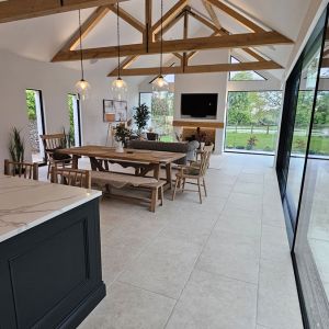 Dining Area with AV-Integrated Lighting